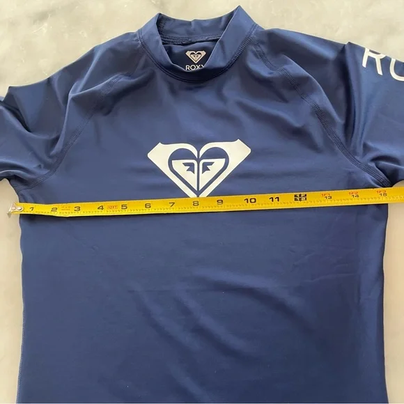 Girls Roxy Blue Rashguard. S - Picture 4 of 7